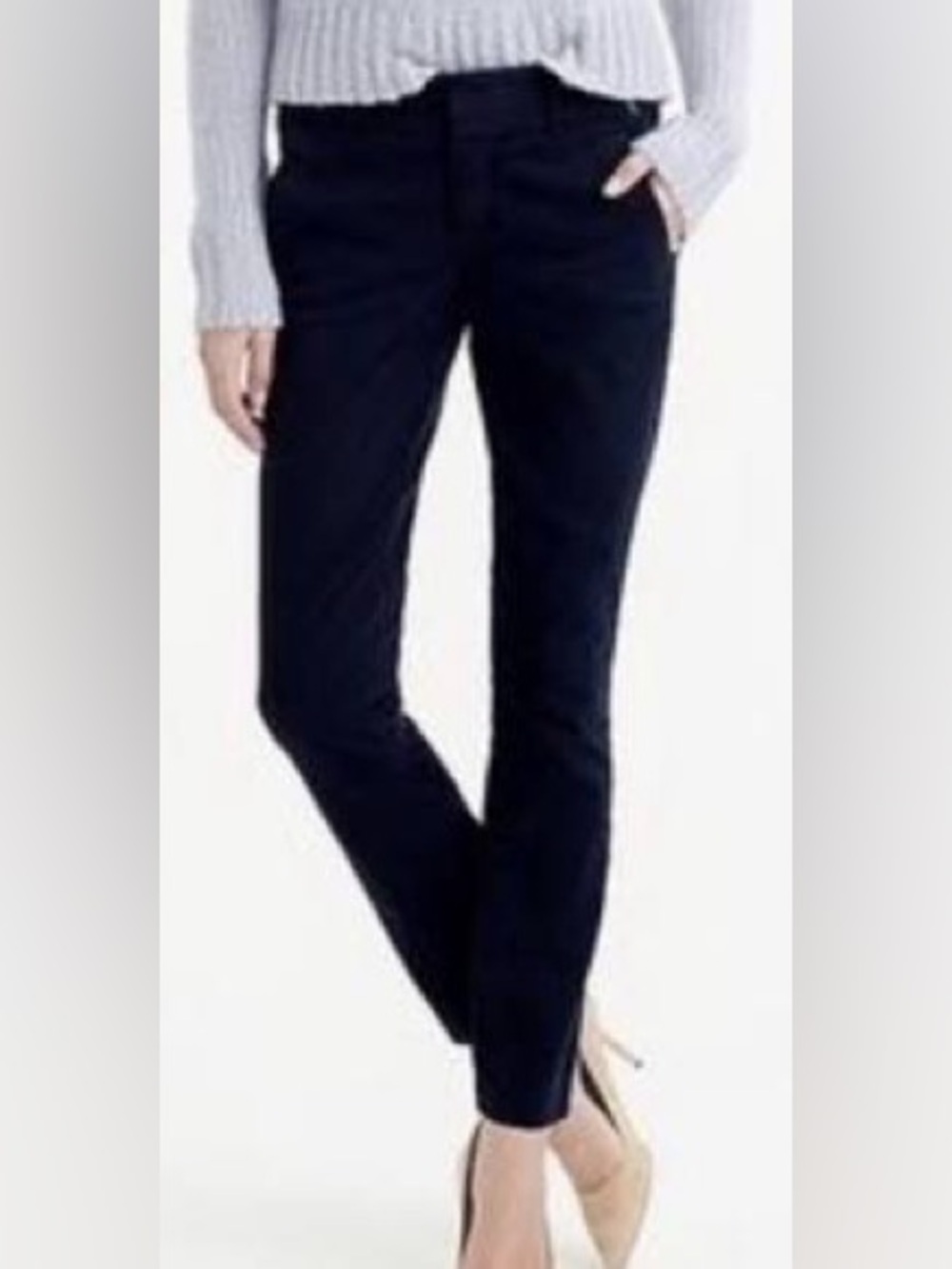 J. Crew Navy Cropped Ankle Pants Sz 4